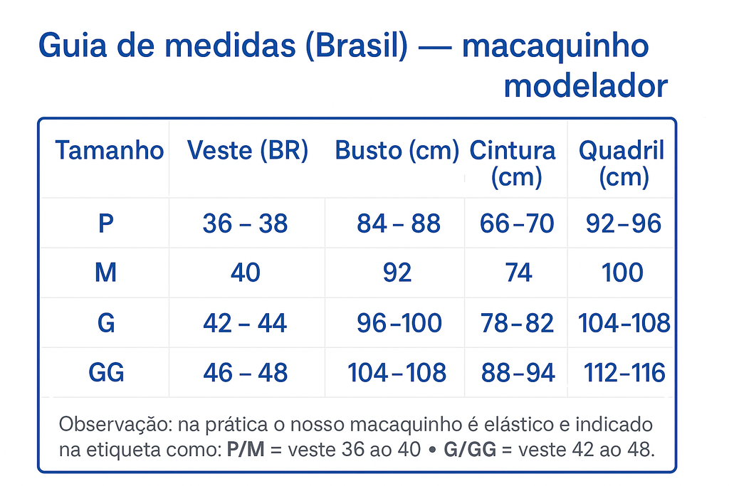 Macaquinho Modelador