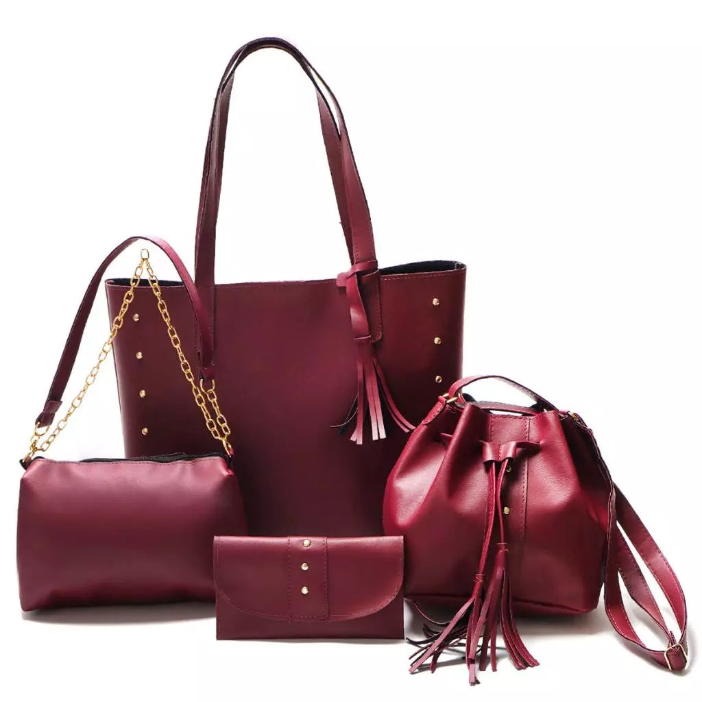 Kit 4 Bolsas Femininas Transversais