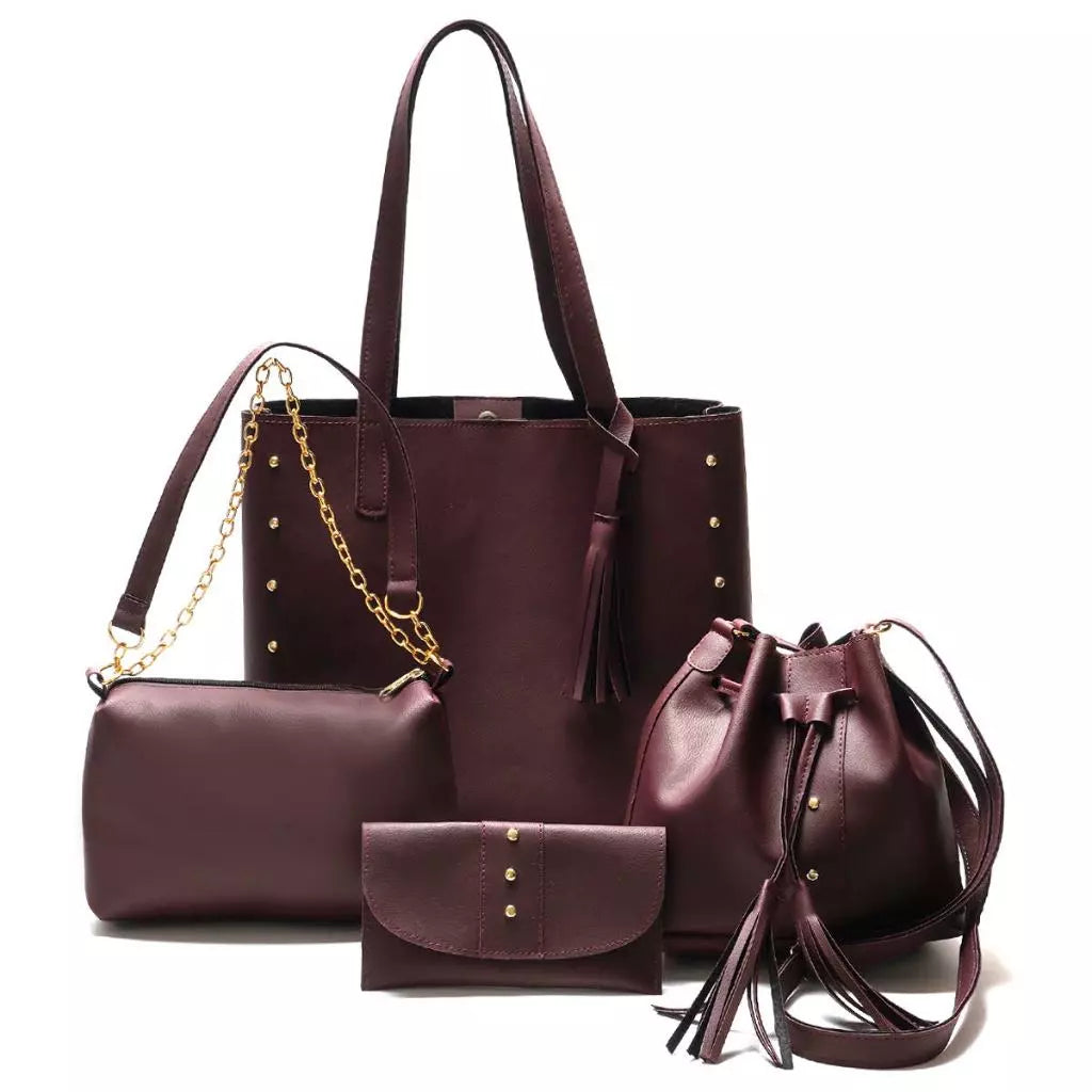 Kit 4 Bolsas Femininas Transversais