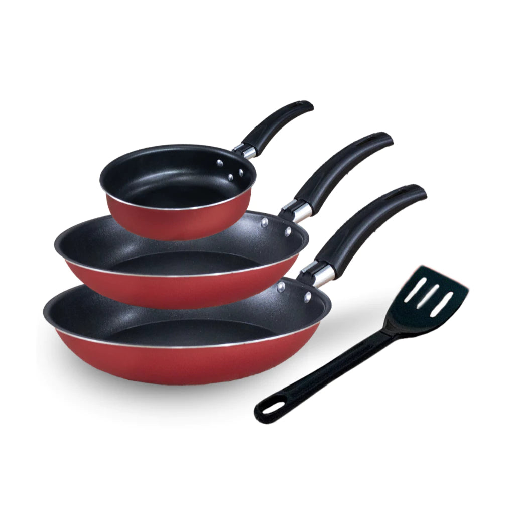 Kit de Frigideira 3 Peças Antiaderente Teflon Global