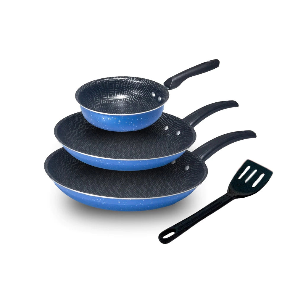 Kit de Frigideira 3 Peças Antiaderente Teflon Global