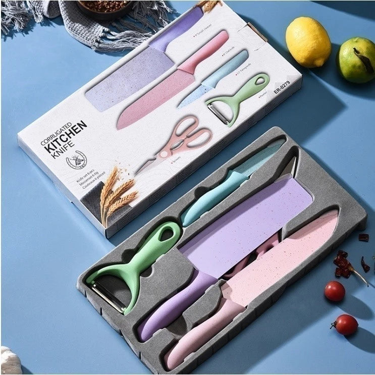 Kit facas de cozinha com 6 peças