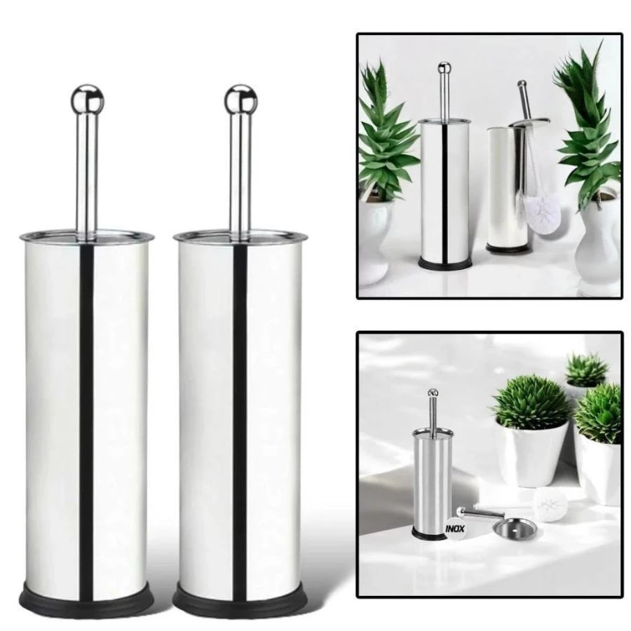 Escova Sanitária Inox com Suporte