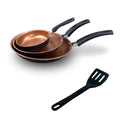 Kit de Frigideira 3 Peças Antiaderente Teflon Global